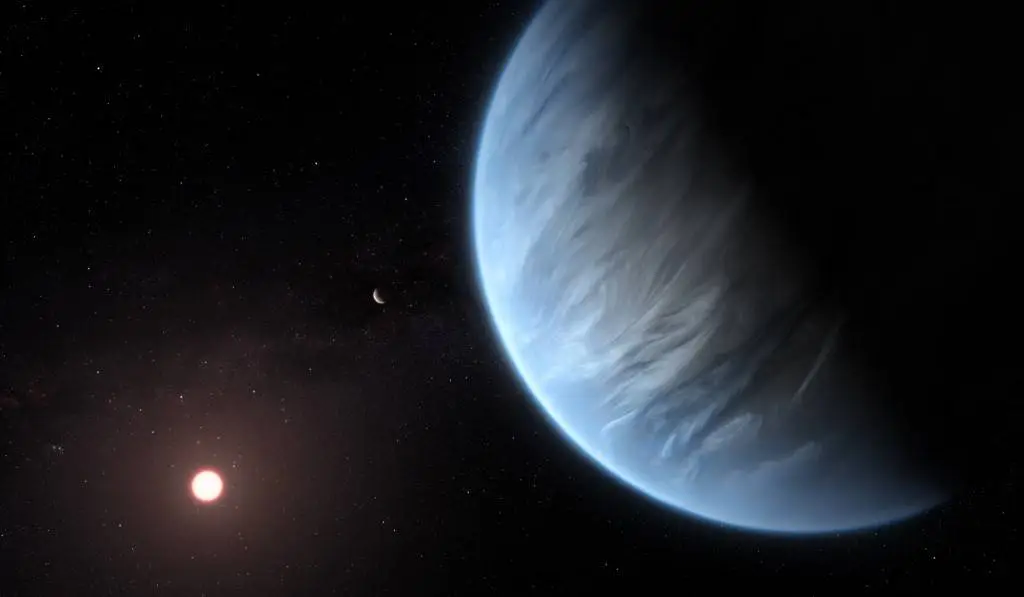 planeta exoplaneta rochoso agua atmosfera