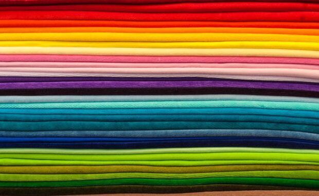 pile of colourful fabrics, free public domain cc0 photo