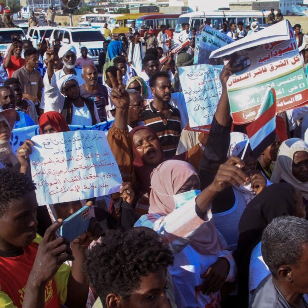 sudan conflict rally