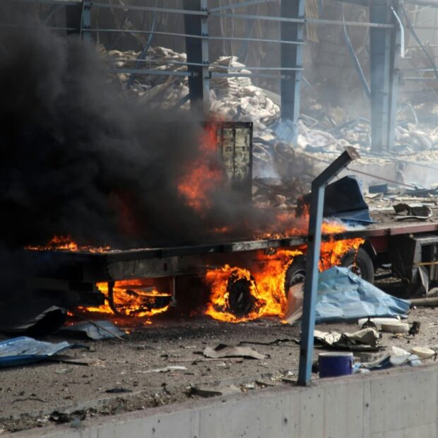 iran port explosion