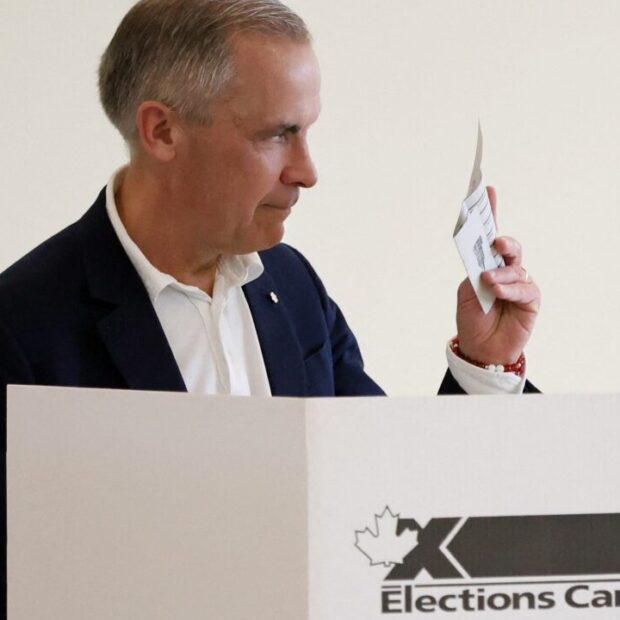 voters go to the polls on election day in canada