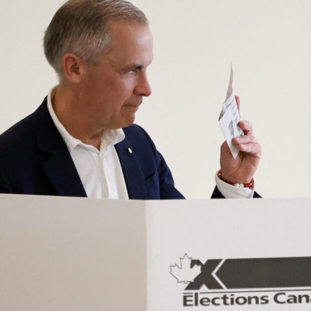 voters go to the polls on election day in canada