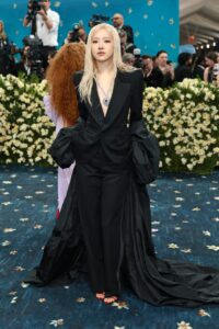 the 2025 met gala celebrating "superfine: tailoring black style" arrivals