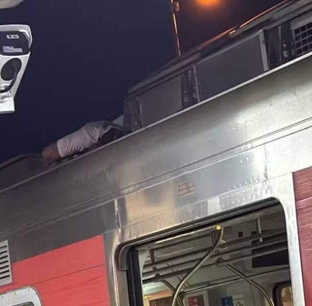 homem morre teto de trem