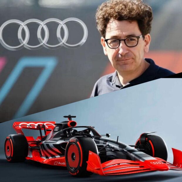 Foto: Audi reestrutura cúpula para F1 2026: Binotto passa a liderar o projeto, já classificado como o maior e mais ambicioso da F1 (Reprodução)