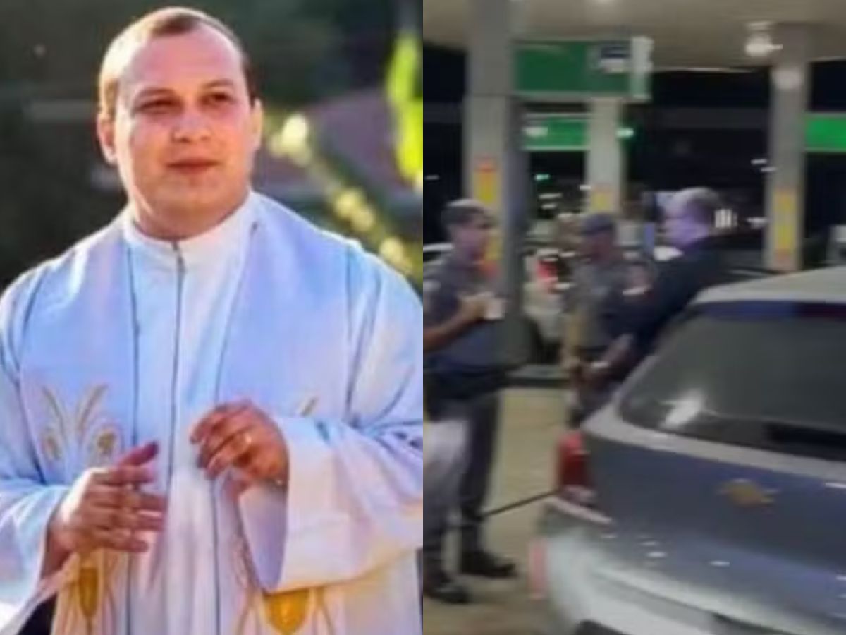O religioso foi flagrado cambaleando, quebrando garrafas e ameaçando funcionários.