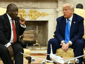 21mai2025 presidente donald trump em encontro com o presidente sul africano cyril ramaphosa 1747849718380 v2 450x337