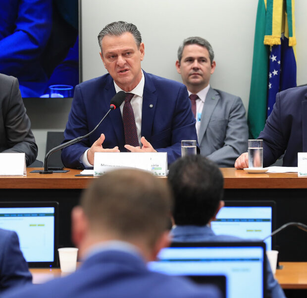 ministro carlos fávaro, na comissão de agricultura pecuária.