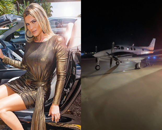 Apresentadora sobrevive a pane assustadora em avião do namorado e desabafa: “Deus sabe o que faz”.