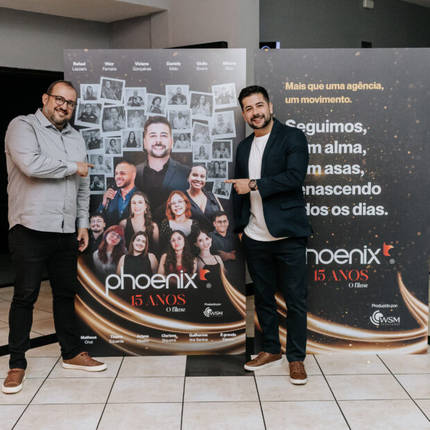 weberton da wsm produções e rafael lazzaro da phoenix