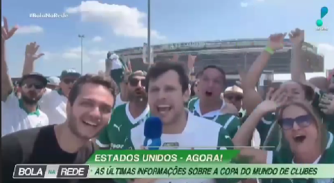 Em plena cobertura da RedeTV!, palmeirense ignora futebol e faz apelo nostálgico pra musa dos anos 90!