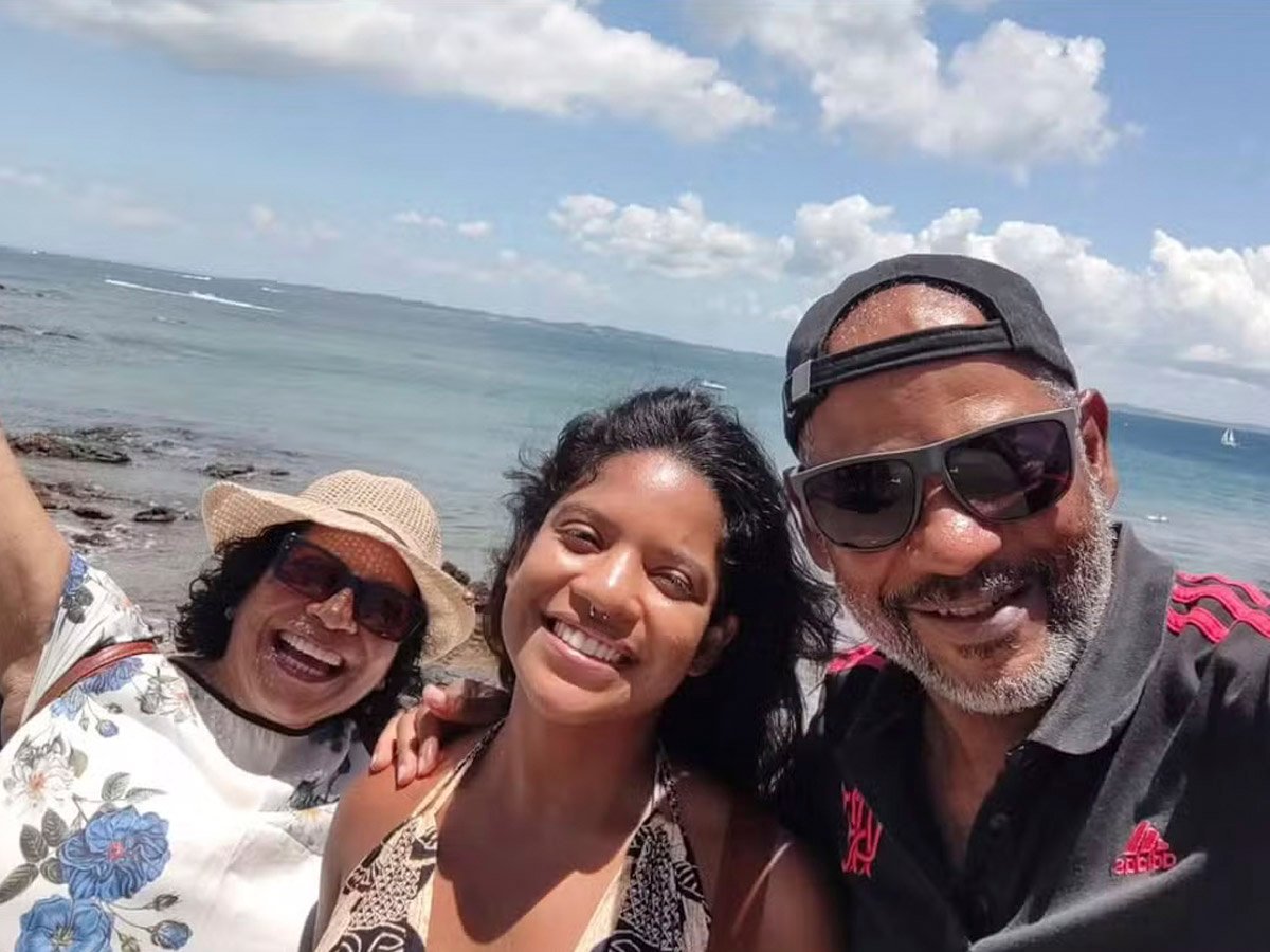 juliana marins e os pais