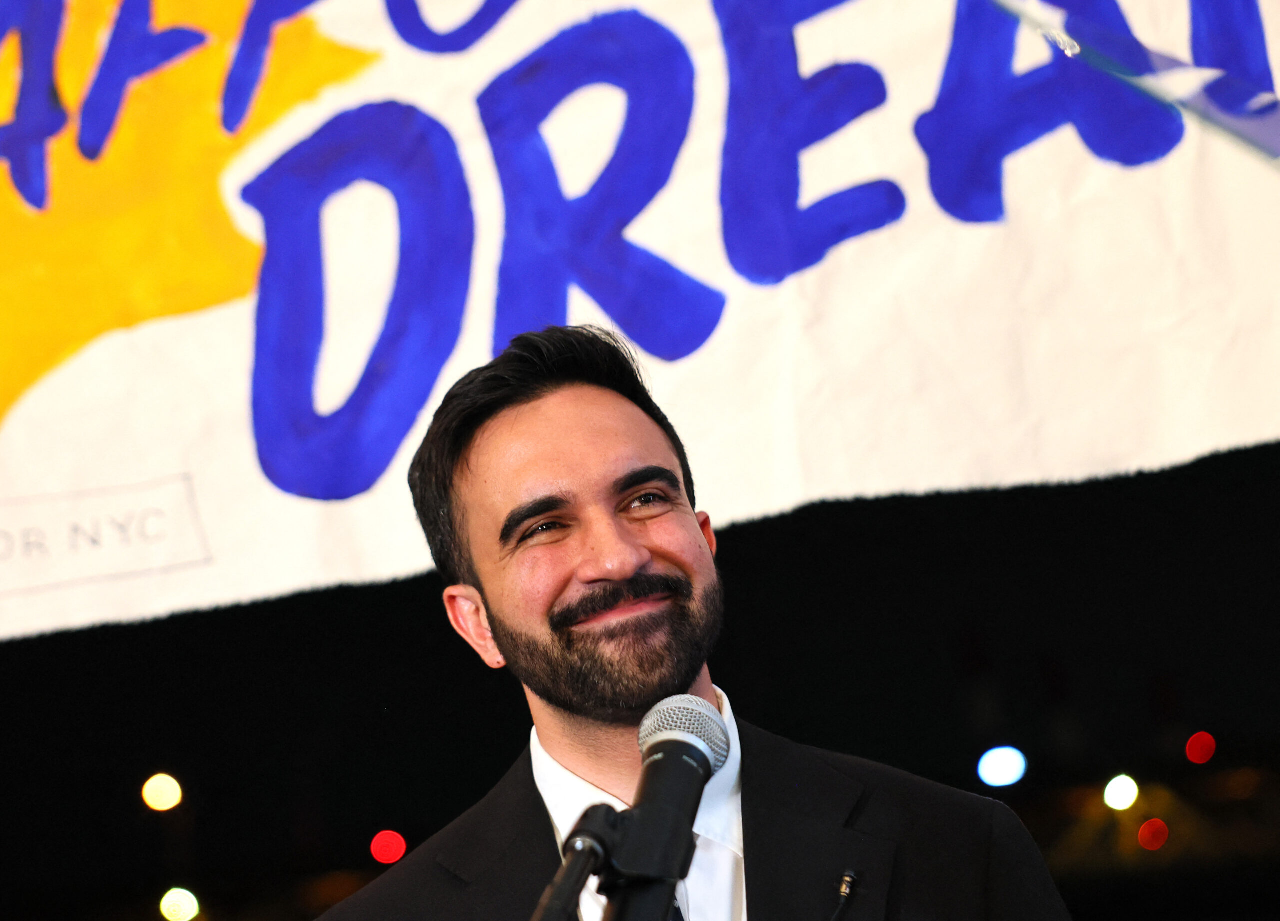 mayoral candidate for new york zohran mamdani holds primary election night party