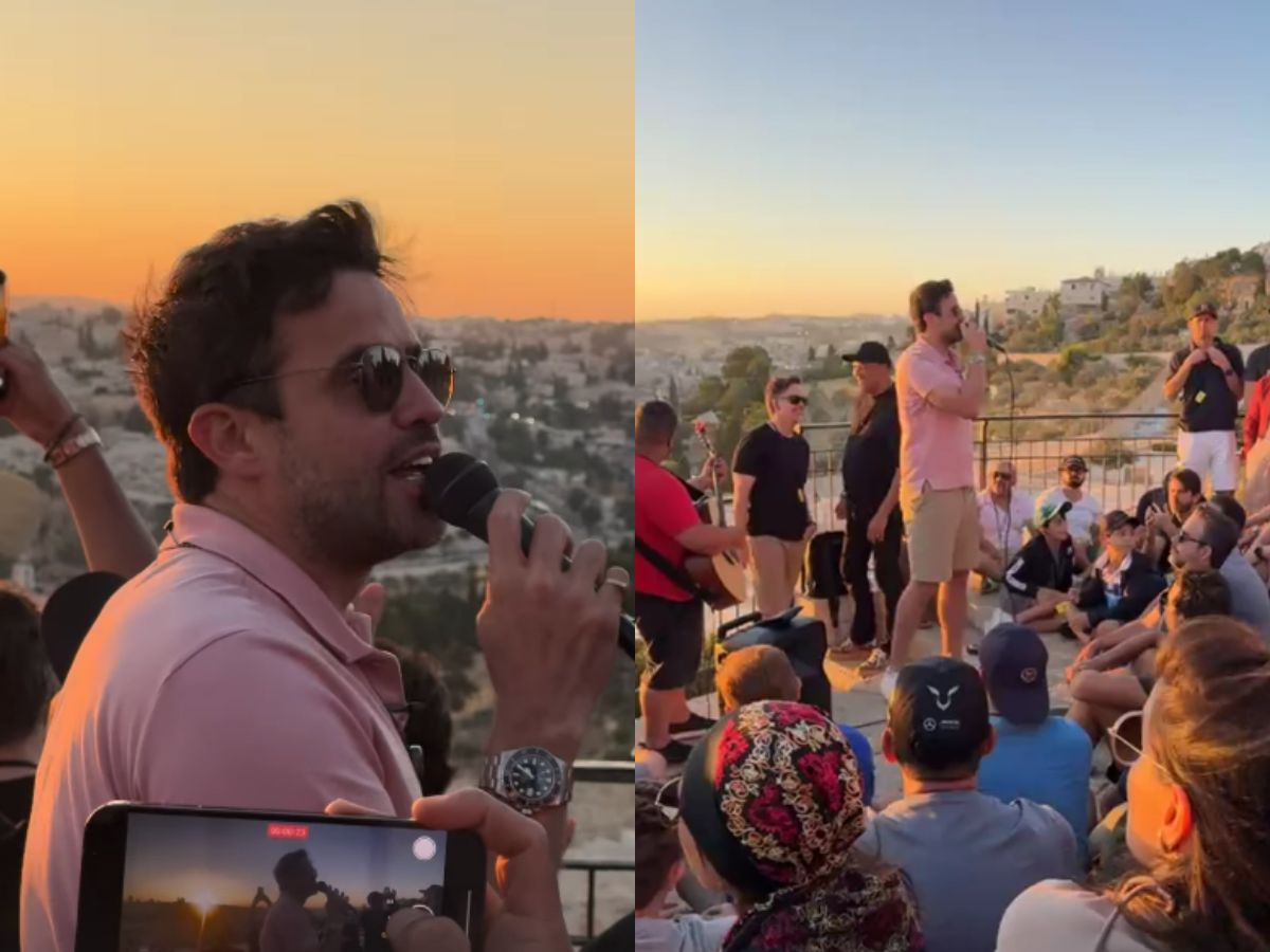 O coach embarcou numa “peregrinação” por zonas de conflito com esposa, filhos e seguidores, e ainda diz que “não tem data pra voltar”!