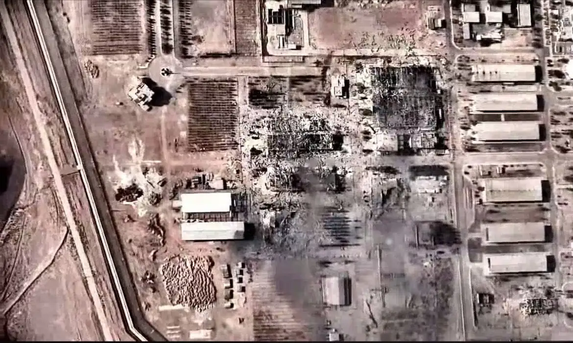 imagens aereas ataque eua israel no irã