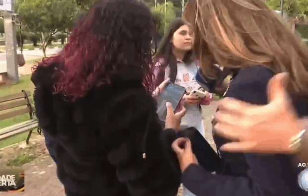 Lucas Martins perde a linha com Grace Abdou durante cobertura em SP; emissoras entram em guerra e boletim de ocorrência é registrado