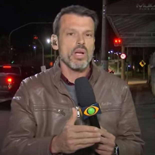 Repórter da Band volta ao ar visivelmente abalado e reconhece erro em transmissão que parou a web.