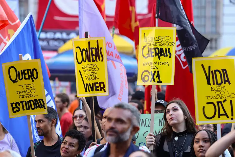 fim da escala 6x1 ato do dia do trabalhador