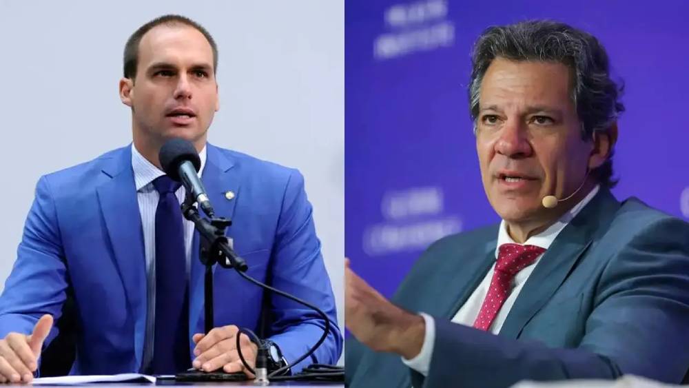 eduardo bolsonaro e haddad