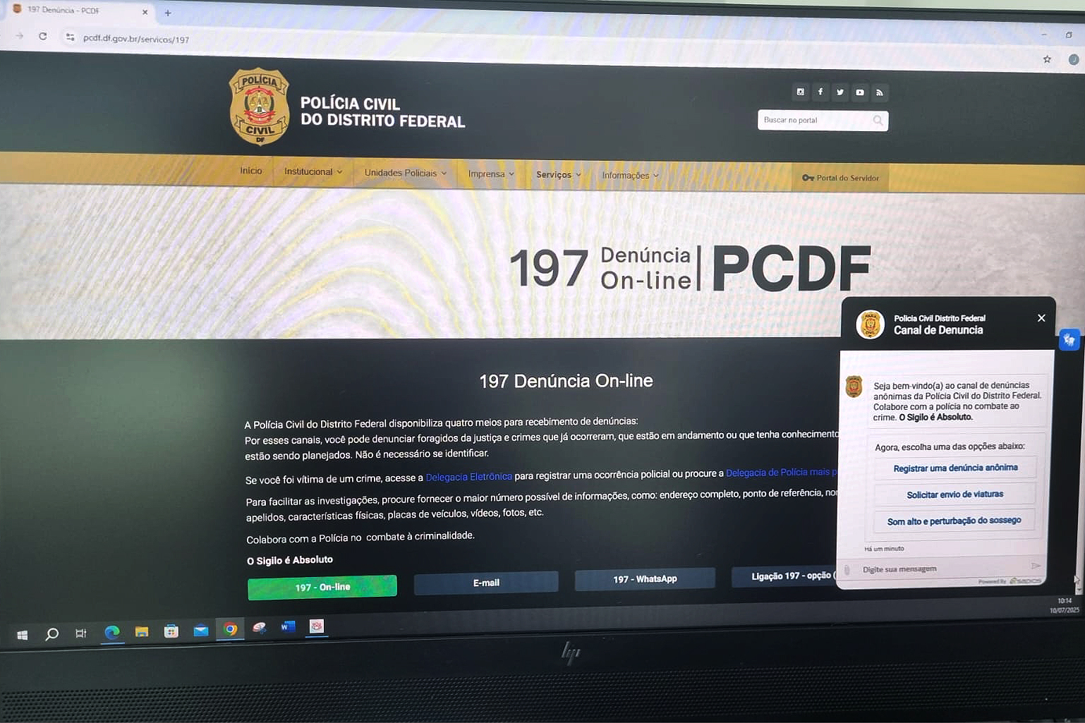 Foto: Divulgação/PCDF