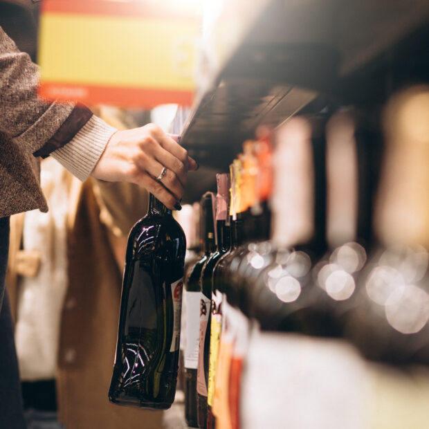 woman shopping at the grocery store