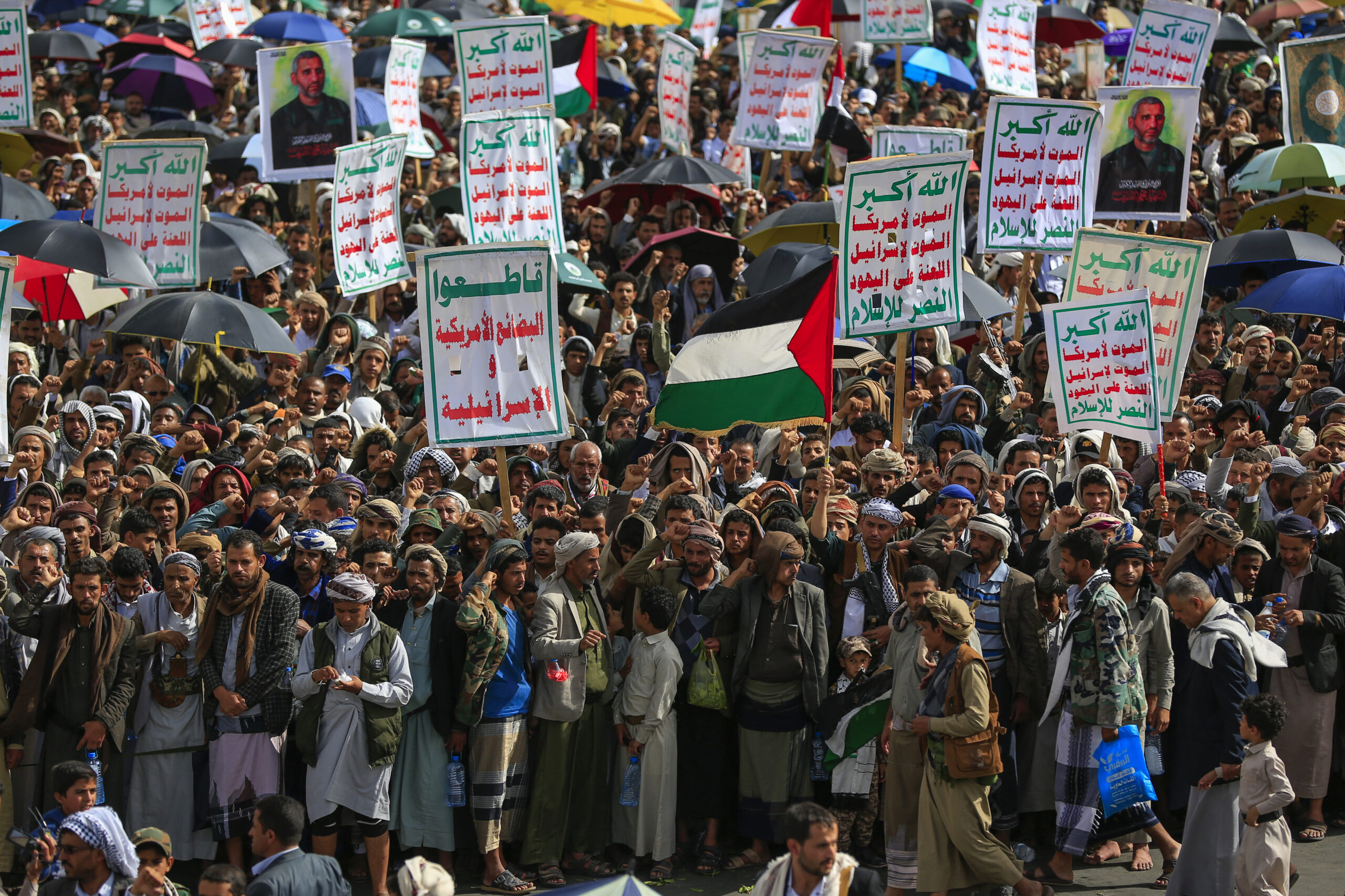 yemen conflict palestinian israel protest