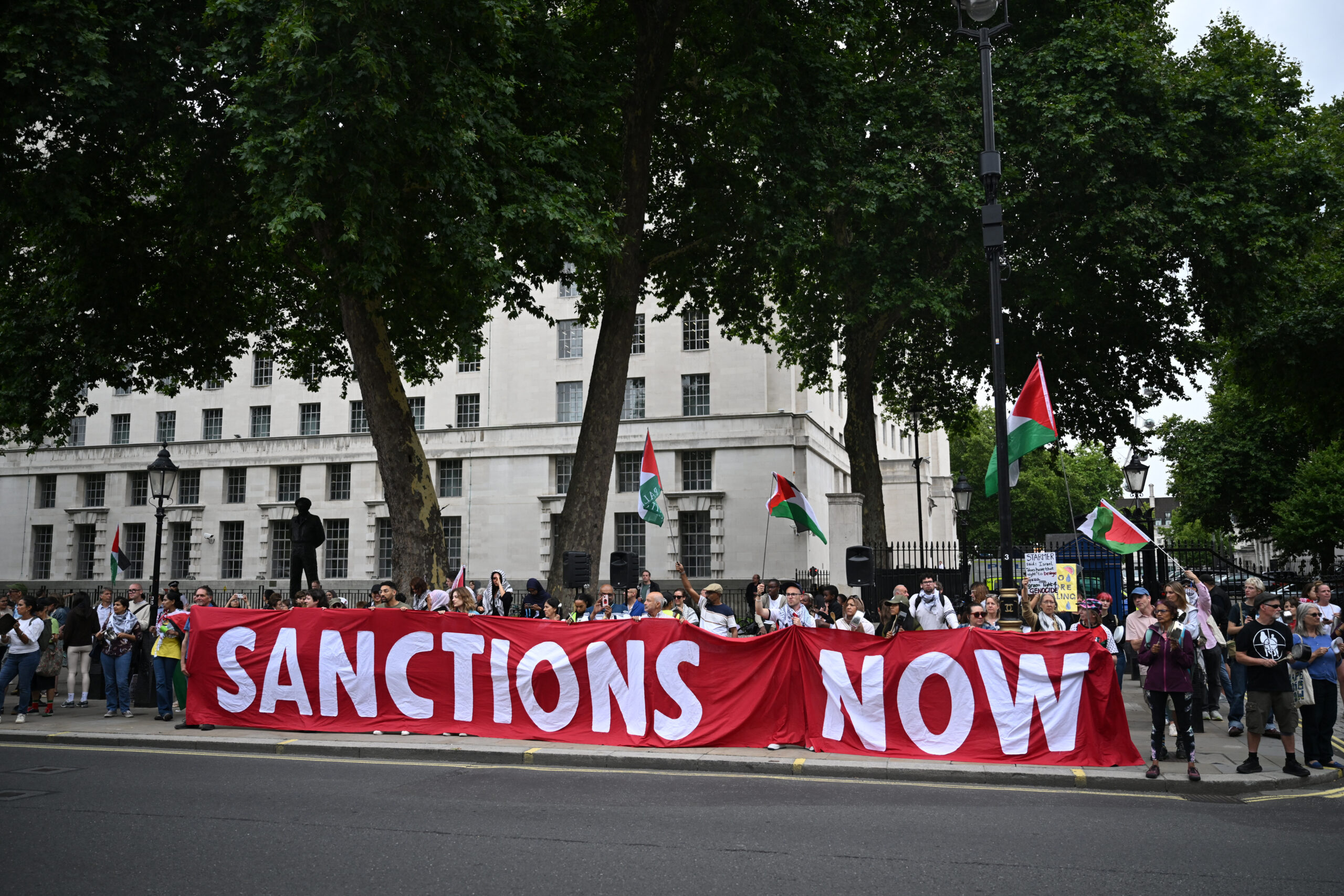 britain israel palestinians conflict demonstration