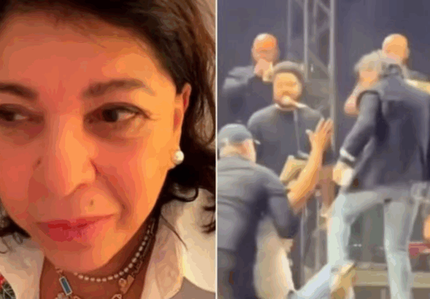 A cantora explica confusão no palco após ser surpreendida por homem durante abraço em fã e diz que vídeo viral mostra apenas um recorte da situação.