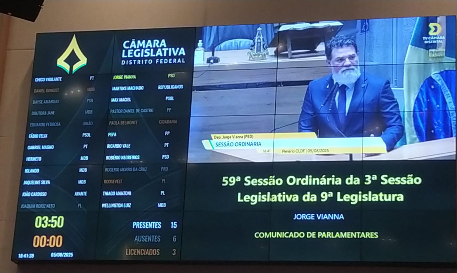 Câmara Legislativa/ CLDF Foto: Suzano Almeida