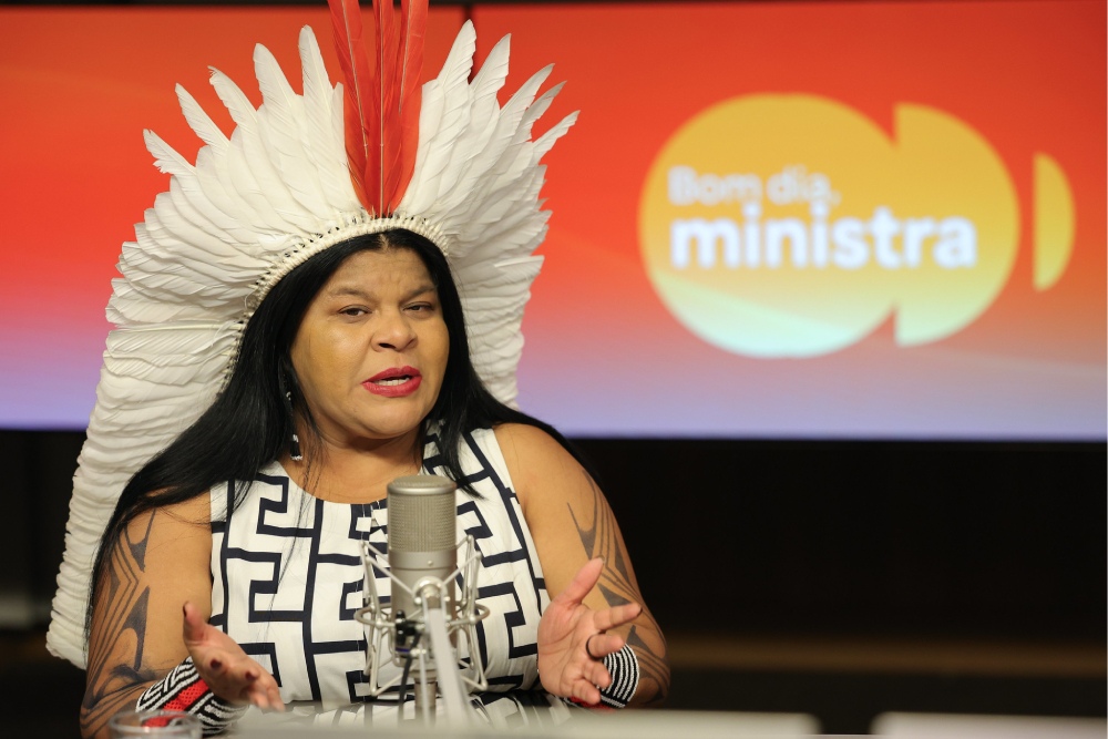 sônia guajajara no bom dia, ministra.