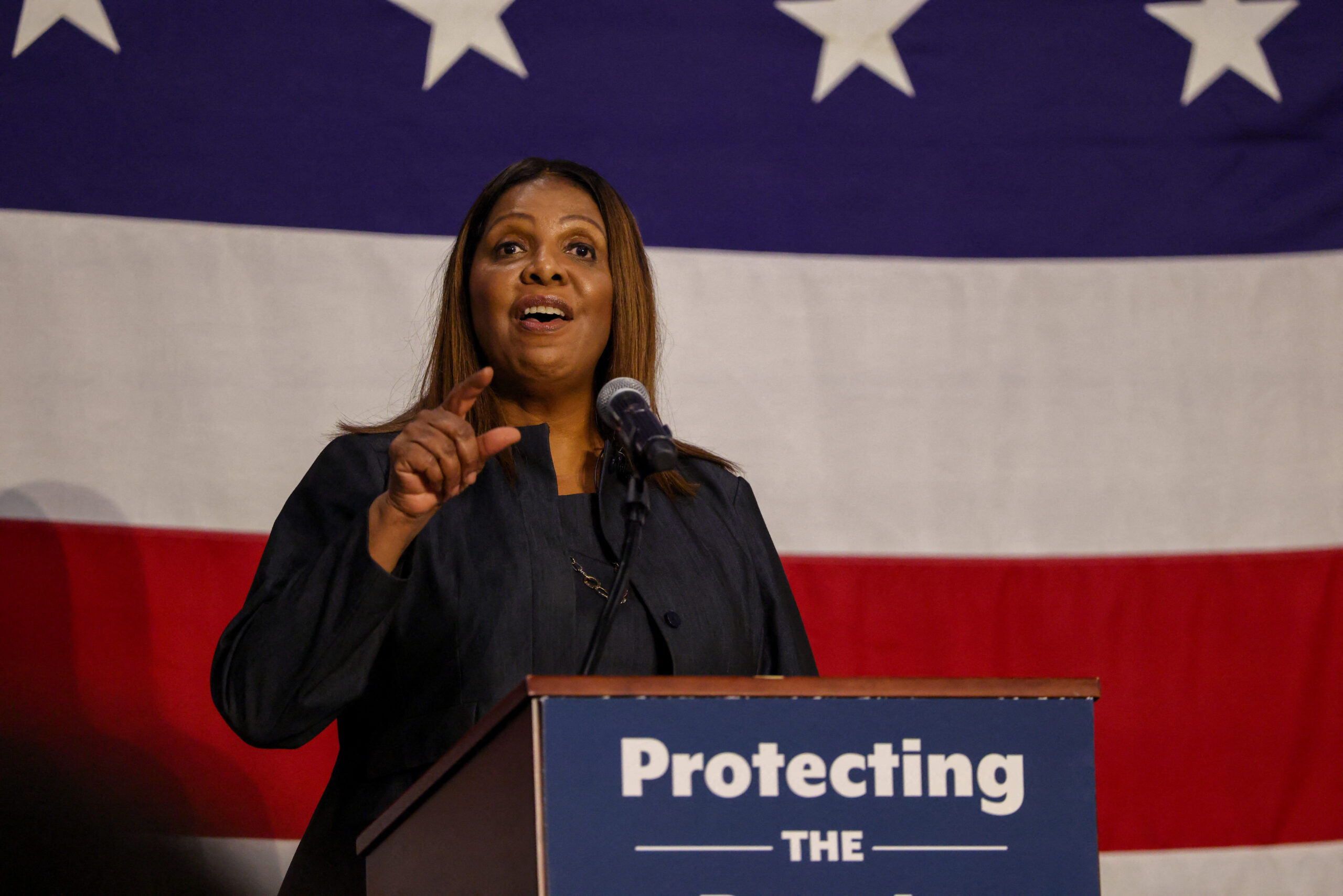 letitia james holds community impact hearing with democratic state attorneys general in response to trump administration cuts
