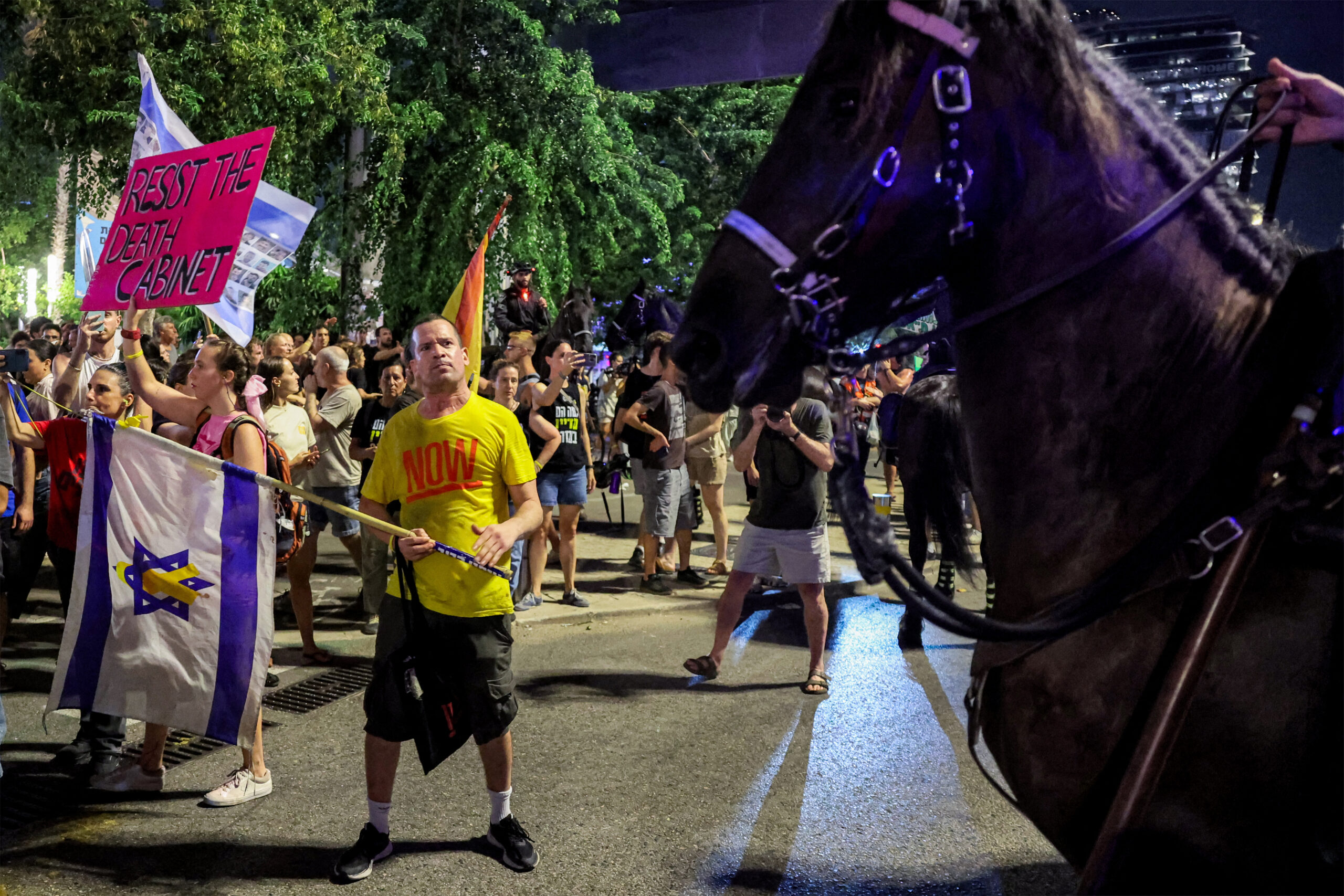 israel palestinian conflict hostages protest