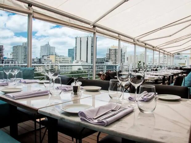 bares com vista skyline