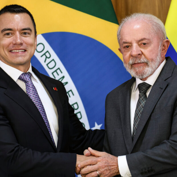 pr lula recebe o presidente do equador, daniel noboa