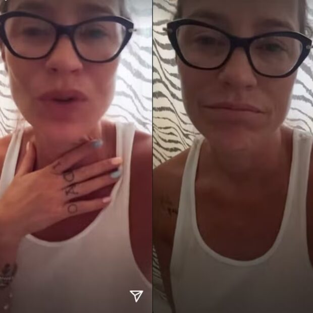Atriz resgatou agressão de 2008 e compartilhou vídeo que expõe contradições do ator, agora envolvido em confusão com Wanessa Camargo e Luan Pereira.