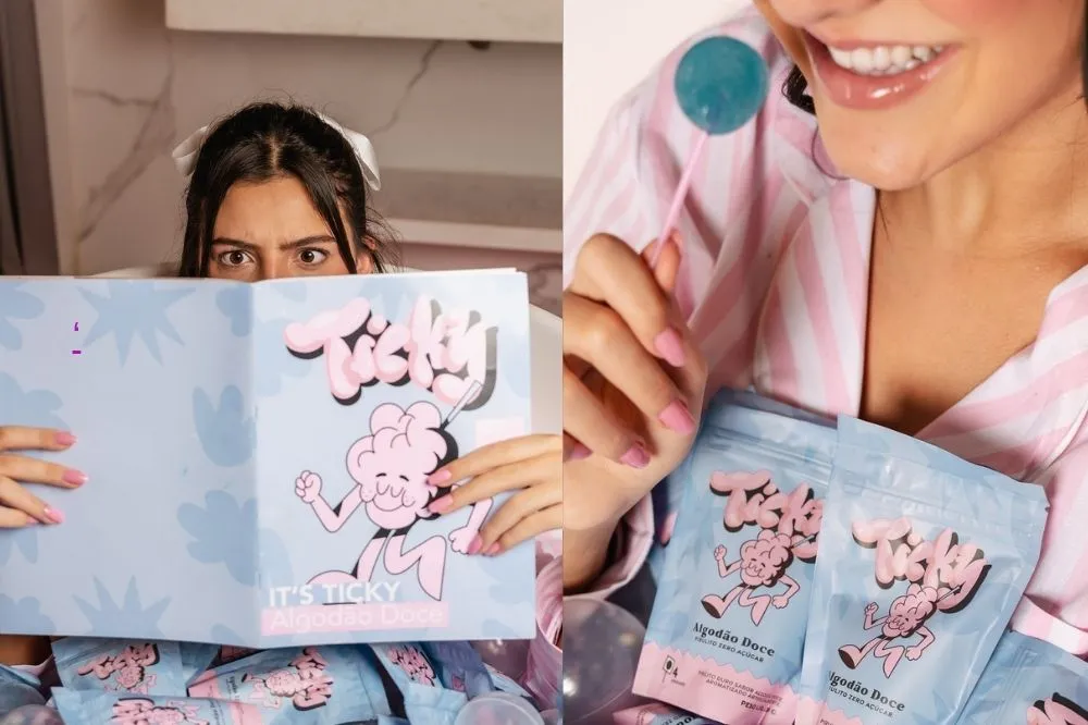 antonela braga lanca marca de pirulitos zero acucar
