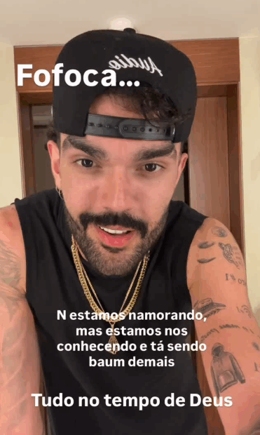 O cantor confirmou interesse, mas garantiu: “Estamos nos conhecendo, não é namoro ainda”.