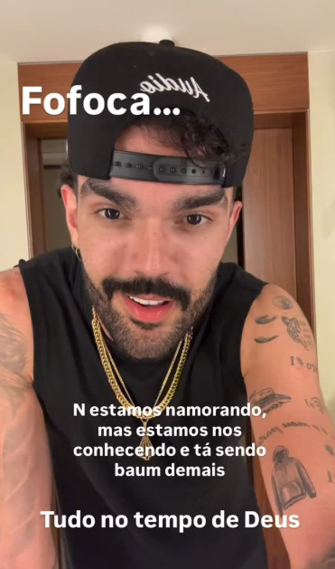 O cantor confirmou interesse, mas garantiu: “Estamos nos conhecendo, não é namoro ainda”.