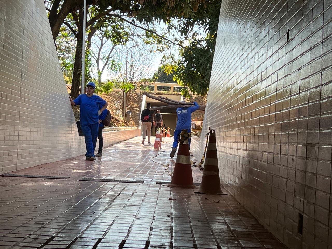 quadra 102 asa sul passagem subterranea