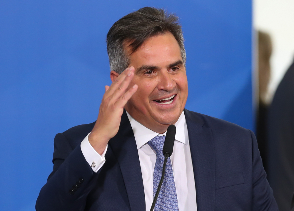 ministro chefe da casa civil, ciro nogueira,disrcursa durante solenidade de posse no palácio do planalto