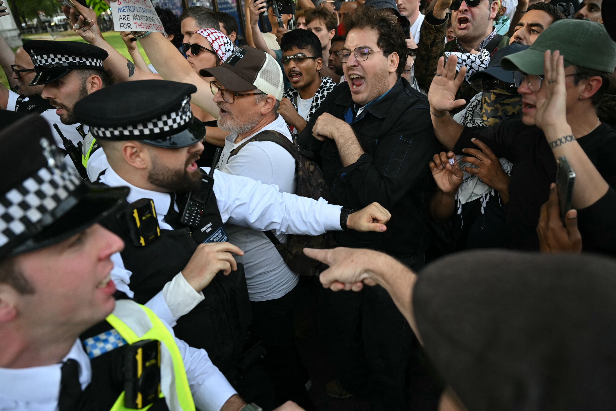 britain politics protest israel palestinian conflict