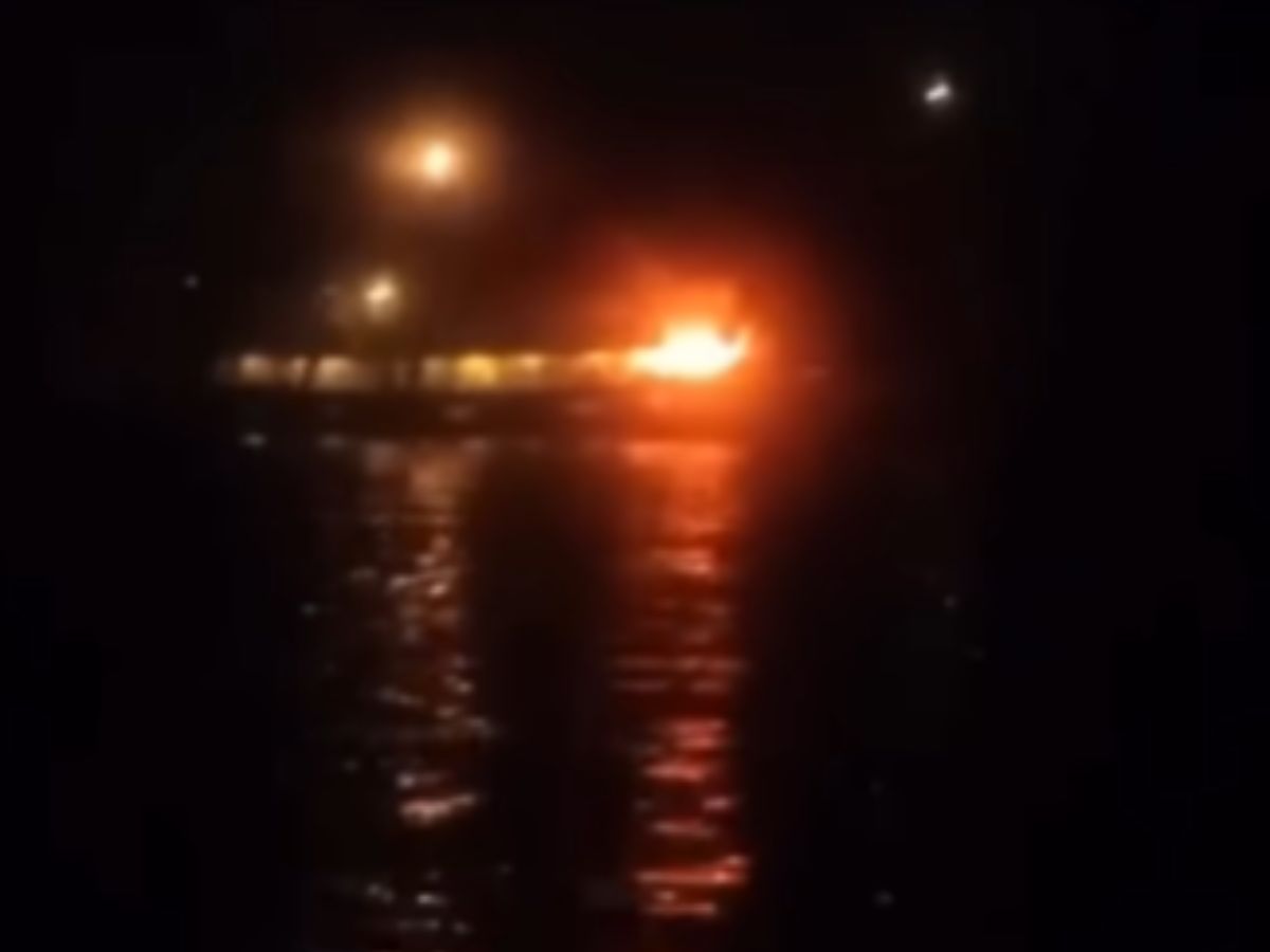 Greta Thunberg, Thiago Ávila e companhia estavam no barco quando um objeto misterioso em chamas caiu do céu
