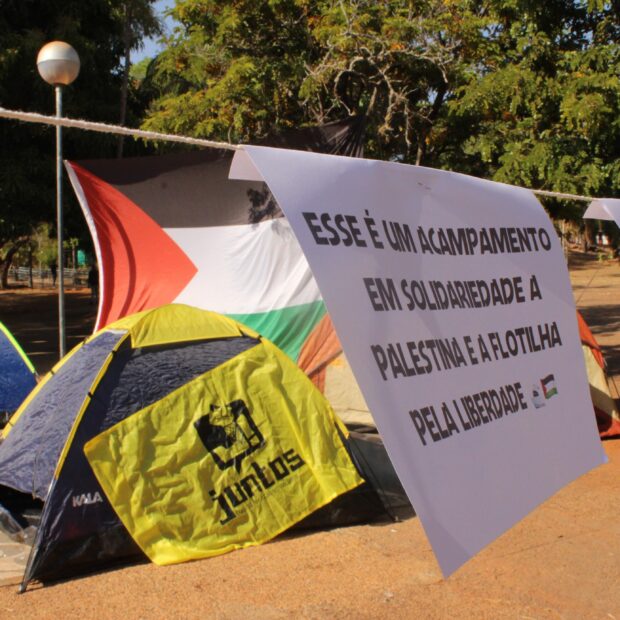 Acampamento pró Palestina na UnB