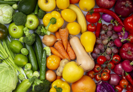 vista superior arranjo grupo de alimentos