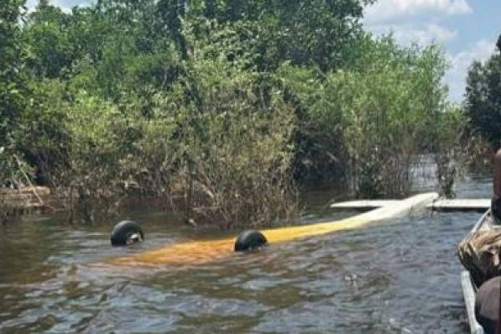 piloto da fab atira em avião clandestino, que faz pouco forçado na água no amazonas