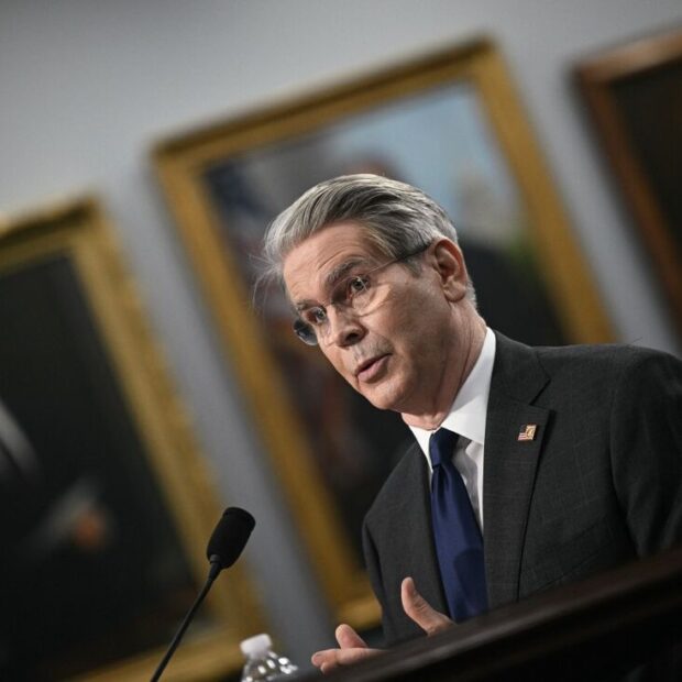 O Secretário do Tesouro dos EUA, Scott Bessen - Foto: Brendan Smialowski / AFP