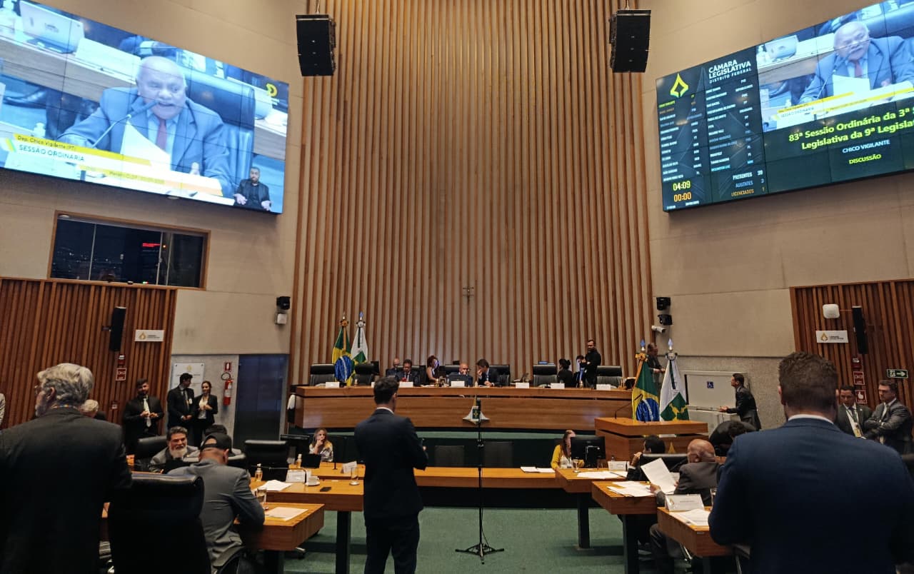 Câmara Legislativa Plenário Foto: Suzano Almeida