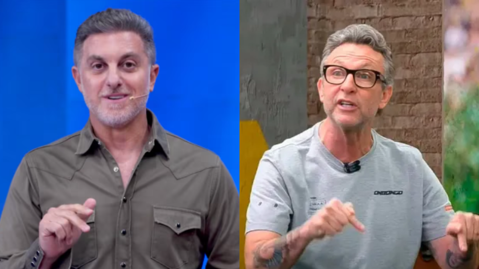 O apresentador da Band rebateu o apresentador da TV Globo, após ser ironizado no "Domingão"