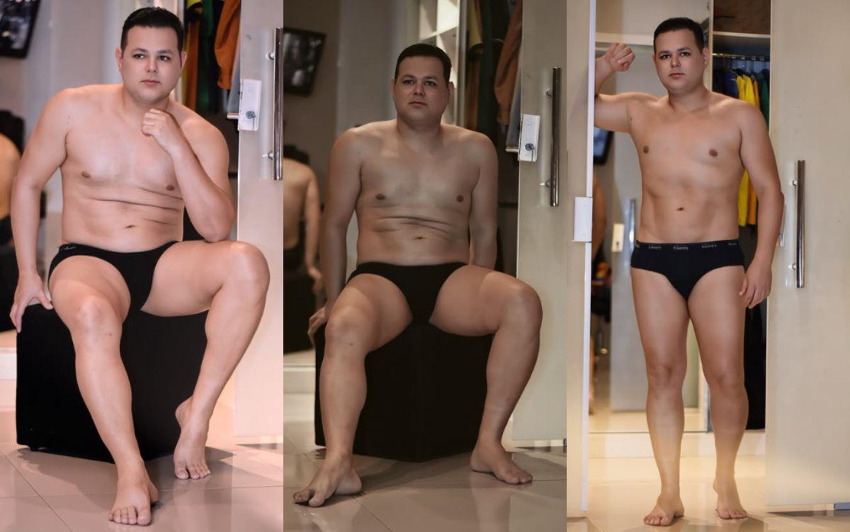 Chrystophe Divino, de Canhoba, comemorou os 40 anos com fotos ousadas, leitura de “Cinquenta Tons de Cinza” e viralizou nas redes.