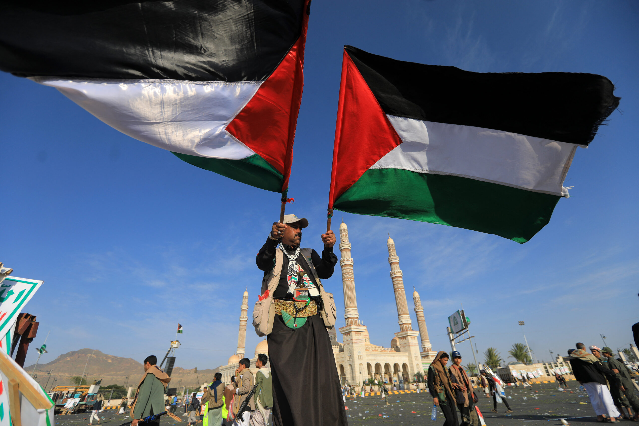 yemen palestinian israel conflict protest